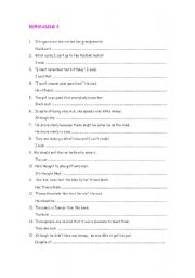 English Worksheet: REPHRASING 4c