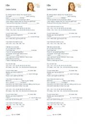 English Worksheet: I Do - Colbie Caillat
