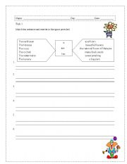 English worksheet: Fruits and Flowers