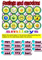 English Worksheet: Feelings and Emotions Worksheet