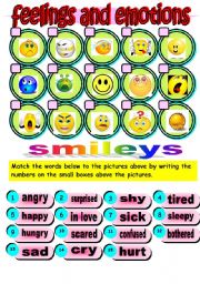 Feelings and Emotions Worksheet