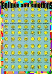 Feelings and Emotions Pictionary (smileys)