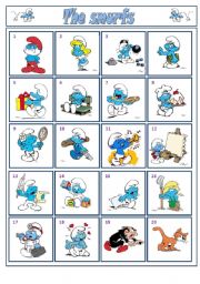 Smurfs1 (names and short description) - 3 pages