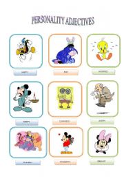 English Worksheet: PERSONALITY ADJECTIVES