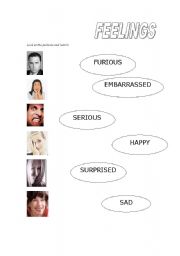 English worksheet: feelings