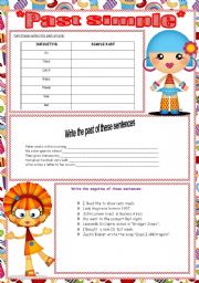 English Worksheet: Past simple