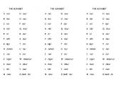 English worksheet: the alphabet