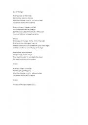 English Worksheet: Eye of the tiger
