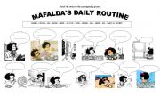 English Worksheet: Mafaldas Daily Routine