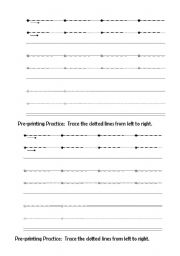 English worksheet: line tracing