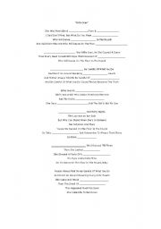 English Worksheet: Fill in the blanks