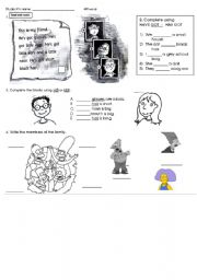 English Worksheet: Have got - has got