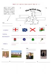 English Worksheet: what you should know about the UK !