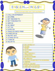 English Worksheet: Phrasal verbs