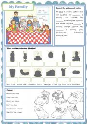 English Worksheet: My Family