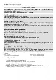 English worksheet: written test