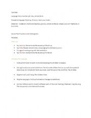 English worksheet: Lesson Plan 1    Welcome