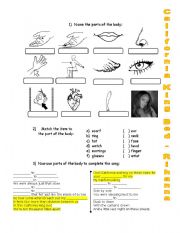 California king bed with 4 exercises - Body