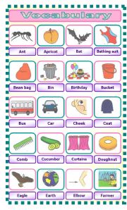 English Worksheet: Vocabulary extension (part1)