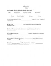 English Worksheet: falling down (anger vocabulary)