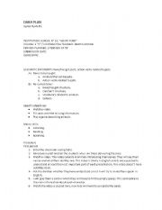 English Worksheet: Daily plan 1
