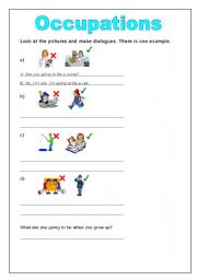 English worksheet: Occupations