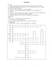 English Worksheet: crossword personalities