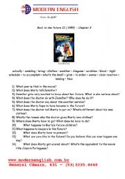 English Worksheet: Back to the future 2