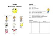 English worksheet: Unit 7 - Dont worry be happy