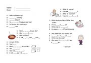 English worksheet: Filling the Blank Exercise