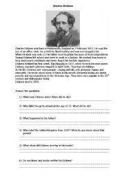 English Worksheet: CHARLES DICKENS