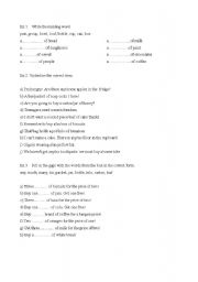 English worksheet: food and drinks - exercises (countable and uncountable nouns)