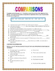 English Worksheet: COMPARISON