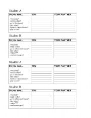 Adverbs of Frequency Speaking Activity