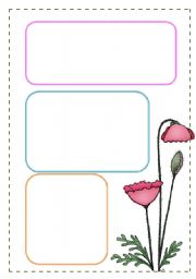 English worksheet: Country style flowers