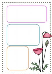 English Worksheet: Country style flowers