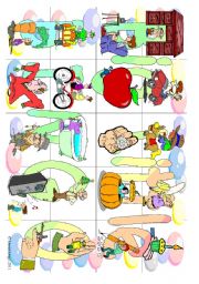 English Worksheet: Big Little Bingo (1 of 4 uploads): instructions inside.