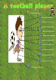 English Worksheet: A football player