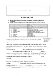 English worksheet: Mr Nevilles speech