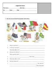 English Worksheet: worksheet