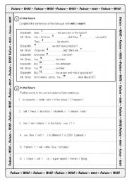 English Worksheet: FUTURE SIMPLE - WILL