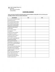 English Worksheet: speaking survey