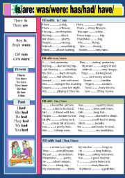 English Worksheet: Verb to be 