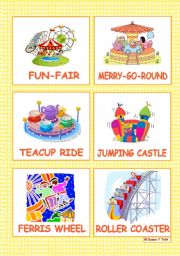 At the fun-fair - 12 Flashcards  - part 1