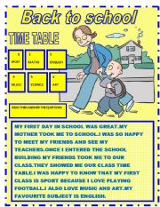 English Worksheet: BACK TO SCHOOL