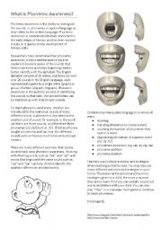 what is phonemic awareness information sheet for parents