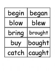 English Worksheet: irregular verbs