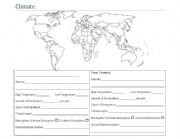 English Worksheet: Climate Comparison