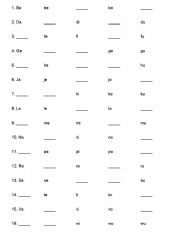 English Worksheet: Phonetics for toddlers