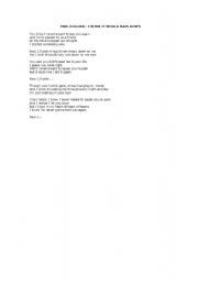 English Worksheet: I wish it will stop rain